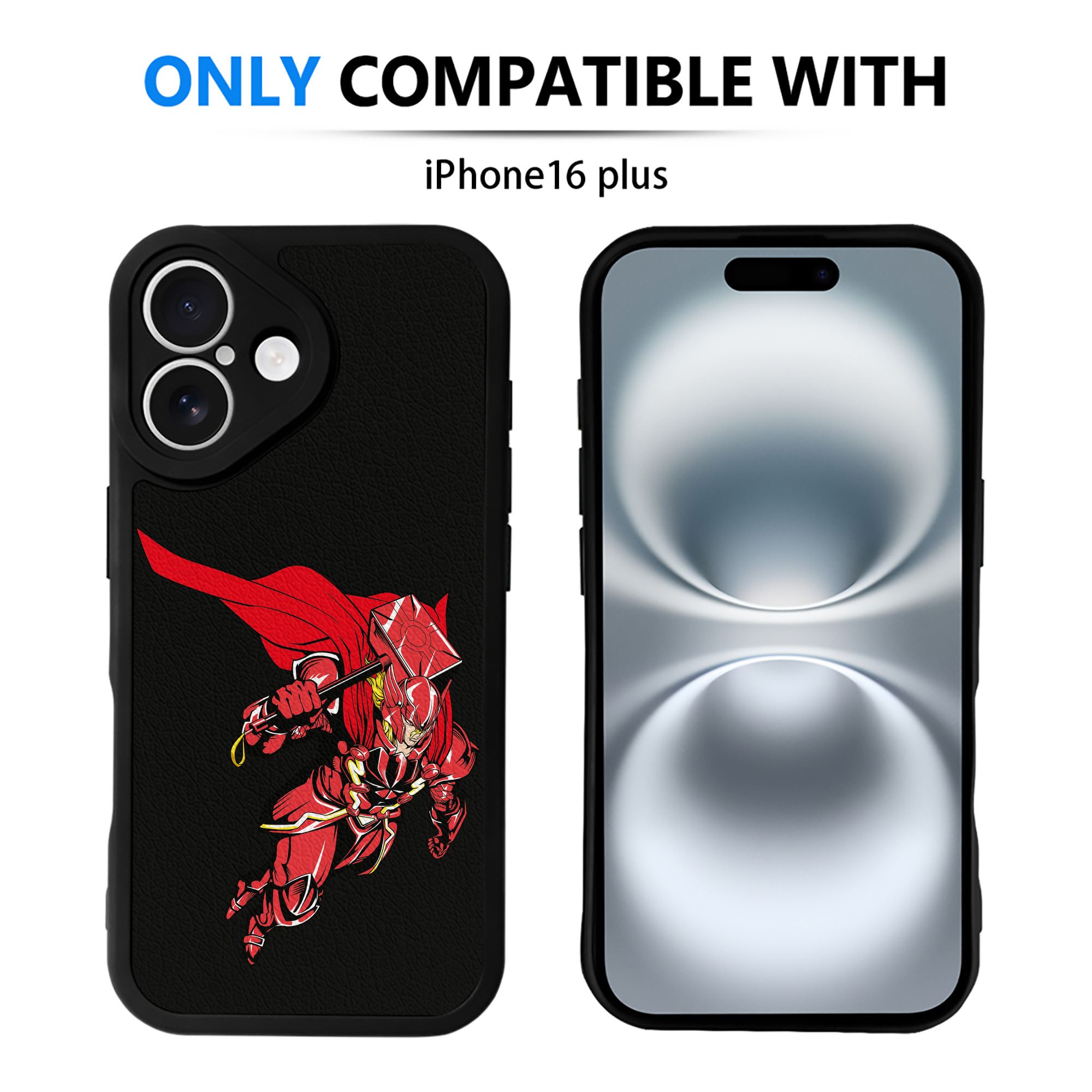 （画像用） アベンジャーズ The Avengers 【iPhone 16シリーズ対応】シリコンスマホケース（レザー調） 材質：シリコン